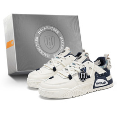Кроссовки HACKBUTEER Skateboarding Shoes Men Low-top, белый