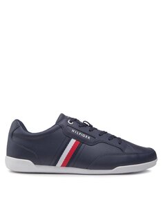 Кроссовки Classic Lo Cupsole Leather Tommy Hilfiger, темно-синий