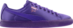 Кроссовки Puma Clyde Satin Jr Violet Indigo, фиолетовый