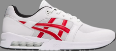 Кроссовки gel saga sou white classic red Asics, белый