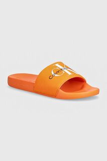 Шлепанцы SLIDE MONOGRAM CO. Calvin Klein Jeans, оранжевый
