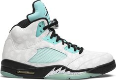 Кроссовки Air Jordan 5 Retro Island Green, зеленый