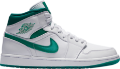 Кроссовки Air Jordan 1 Mid Mystic Green, зеленый
