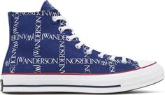 Кроссовки Converse J.W. Anderson x Chuck 70 Hi Top Grid, синий