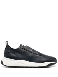 Кроссовки на шнуровке Santoni, синий