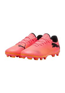 Мужские футбольные бутсы Future 7 FG/AG, легкие, прочные PUMA, цвет Sunset Glow Puma