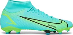Бутсы Nike Mercurial Superfly 8 Academy MG Dynamic Turquoise Lime Glow, синий