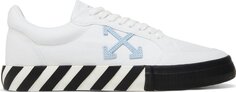 Кроссовки Off-White Vulc Sneaker White Black Light Blue 2023, белый
