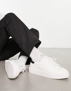 Белые массивные кроссовки на шнуровке ASOS DESIGN