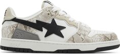 Кроссовки Sk8 Sta #1 Beige Snakeskin, загар Bape