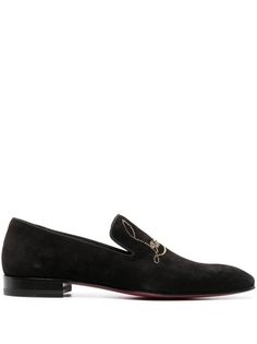 Лоферы с логотипом Christian Louboutin, черный