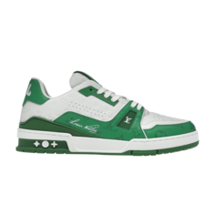 Кроссовки Louis Vuitton Trainer Low, зеленый