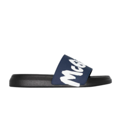 Кроссовки Alexander McQueen Rubber Pool Slide, синий