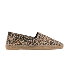 Кроссовки Saint Laurent Embroidered Espadrille, коричневый