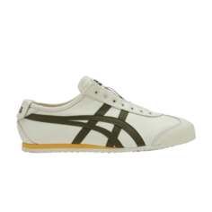 Кроссовки Mexico 66 Slip-On, цвет White Dark Green Onitsuka Tiger