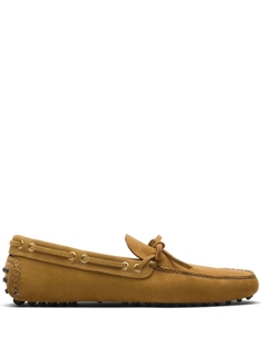 Car Shoe лоферы с бантом, коричневый