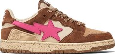 Кроссовки Sk8 Sta #6 Brown Pink, коричневый Bape