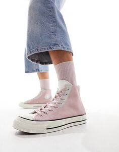Кроссовки Converse Chuck 70 с розовыми и серыми деталями