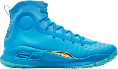 Кроссовки Curry 4 Retro Flooded, синий Under Armour