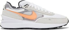 Кроссовки Nike Waffle One White Orange Trance, белый