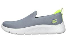 Кроссовки Go Walk Flex Lifestyle для мужчин с низким верхом серо-зеленого цвета Skechers