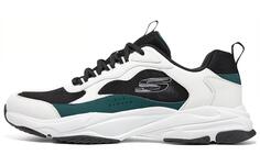 Кроссовки мужские D"Lites 1.0 Chunky с низким верхом белого/зеленого цвета Skechers