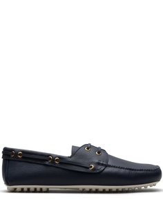 Car Shoe мокасины на шнуровке, синий