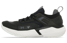 Кроссовки Project Rock 5 мужские низкие черные/белые Under Armour