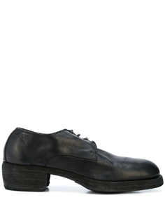 Guidi оксфорды на шнуровке, черный