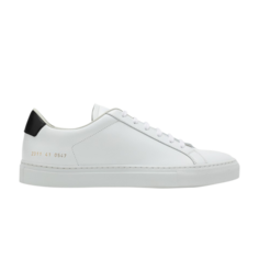 Кроссовки Common Projects Retro Low White Black, белый