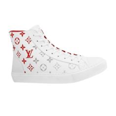 Кроссовки Louis Vuitton Tattoo Sneaker Boot Monogram - White Red, белый