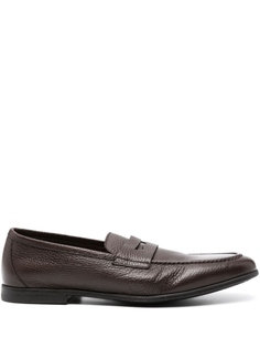 Canali лоферы из зернистой кожи, коричневый