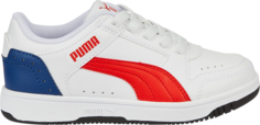 Кроссовки Puma Rebound Joy Low Little Kid White Red Blue, белый