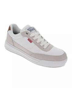 Мужские кроссовки Aden Fashion на шнуровке Levis, белый