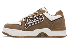 Обувь для скейтбординга Мужская низкая белая/коричневая Dickies