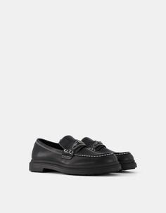 Ковбойские мокасины Bershka, черный