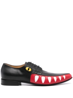 Walter Van Beirendonck оксфорды Crocodile, черный