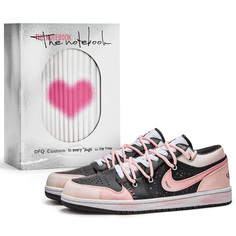 Кроссовки Air Jordan 1 Vintage Basketball Shoes Men Low-top Pink, розовый