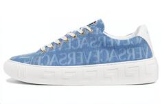 Кроссовки VERSACE JEANS Skateboarding Shoes Men Low-top Blue, синий