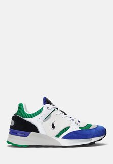 Кроссовки низкие TRACKSTER 200 TOP Polo Ralph Lauren, цвет white/royal blue/green