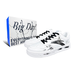 Кроссовки ANTA Skateboarding Shoes Men Low-top White, белый