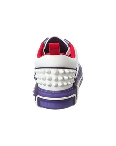 Christian Louboutin Astroloubi Кроссовки из кожи и сетки, белый