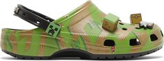 Кроссовки Minecraft x Classic Clog Grass Block, зеленый Crocs