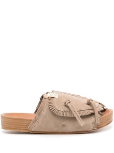 Шлепанцы Christo Shaman Folk visvim, бежевый