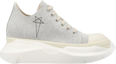 Кроссовки Rick Owens EDFU DRKSHDW Pentagram Embroidery Canvas Abstract Low Grey Milk, серый