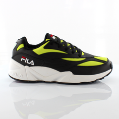 Мужские низкие кроссовки V94M черно-салатового цвета Fila, черный
