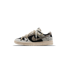 Кроссовки Nike Dunk Skateboarding Shoes Men Low-top White/Black, белый/черный