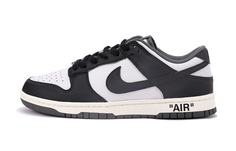 Кроссовки Nike Dunk Skateboarding Shoes Men Low-top Black/Gray, черный/серый