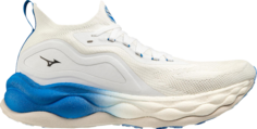 Кроссовки Wave Neo Ultra Undyed White Peace Blue, белый Mizuno