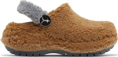 Кроссовки Lil Nas X x Mega Crush Clog Brown Sherpa, коричневый Crocs